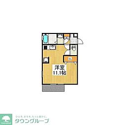 アゼリア百合ヶ丘 ワンルームの間取図画像