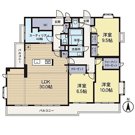 3LDK 間取り