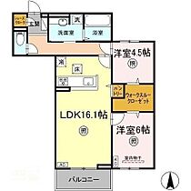 アルモ　ギオーネ 106 ｜ 岡山県岡山市北区平田（賃貸アパート2LDK・1階・66.76㎡） その2