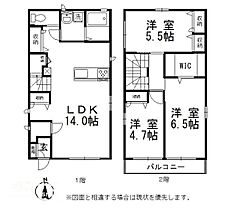 北方戸建て 1 ｜ 岡山県岡山市北区北方3丁目（賃貸一戸建3LDK・1階・79.67㎡） その2