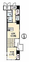 ウエストサイド岡山 702 ｜ 岡山県岡山市北区寿町（賃貸マンション1LDK・7階・47.06㎡） その2