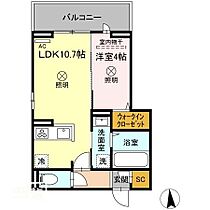 D-room大元駅前 201 ｜ 岡山県岡山市北区大元駅前（賃貸アパート1LDK・2階・36.95㎡） その2