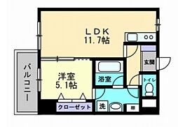 間取図画像 1LDK