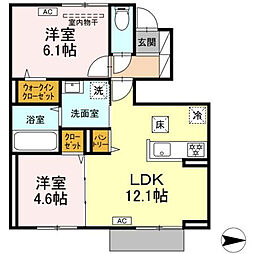 ストルーチェ 2LDKの間取図画像