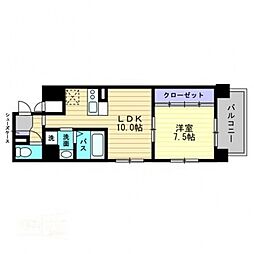 アトーレ野田 1LDKの間取図画像