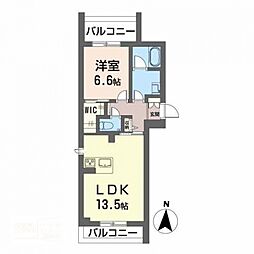 ポーラスターNH(BELS認証) 1LDKの間取図画像