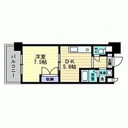 アトーレ野田 1DKの間取図画像