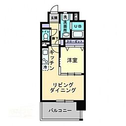リオン後楽園 1LDKの間取図画像