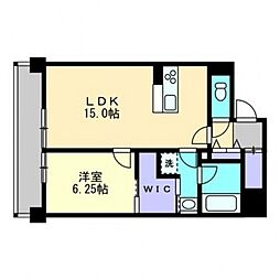 カサ・セグーラ 1LDKの間取図画像