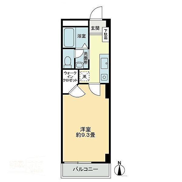 フォブール藤塚 303｜香川県高松市藤塚町3丁目(賃貸アパート1K・3階・29.37㎡)の写真 その2