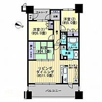 サーパスサンポート高松ベイタワー 403 ｜ 香川県高松市浜ノ町（賃貸マンション3LDK・4階・70.58㎡） その2