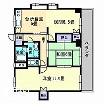 ロゼ三条 607 ｜ 香川県高松市三条町（賃貸マンション2LDK・6階・65.61㎡） その2