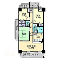 メゾンプロスペール 501 ｜ 香川県坂出市京町1丁目（賃貸マンション3LDK・5階・67.28㎡） その2