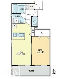 ＴＭＣマビック 1階1LDKの間取り