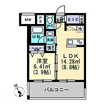 アルファレガロ福田町 602 ｜ 香川県高松市福田町（賃貸マンション1LDK・6階・30.97㎡） その2