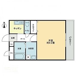 ガレージライフ高松東 1Kの間取図画像