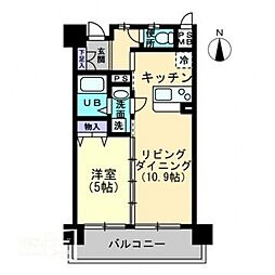Ｒａｆｆｉｎｅ 4階1LDKの間取り