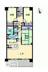 ＮＣＲｅ東山崎 3階3LDKの間取り