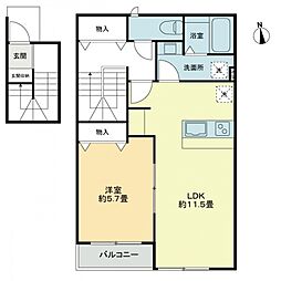 TMCマビック 1LDKの間取図画像