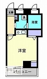 アディオ錦町 ワンルームの間取図画像
