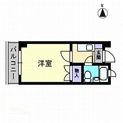 ガーデンハウス 1Kの間取図画像