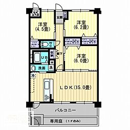 アルテミスガーデン 3LDKの間取図画像