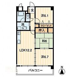 グランメール21 3LDKの間取図画像