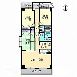 RATAN・TATA 3LDKの間取図画像