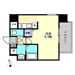 S-FORT高松中野町 1Kの間取図画像