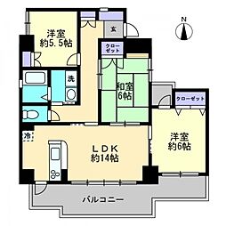 ストーンレイク子の浜C 3LDKの間取図画像