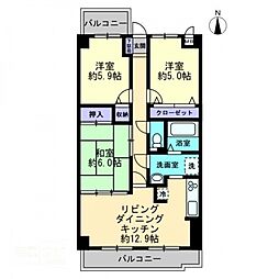 スカール松縄 3LDKの間取図画像
