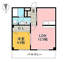 グランビュー 416 ｜ 高知県高知市朝倉丙（賃貸マンション1LDK・4階・35.47㎡） その2