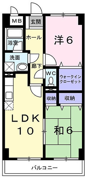 高？マンション 804｜高知県高知市高そね(賃貸マンション2LDK・8階・55.44㎡)の写真 その2