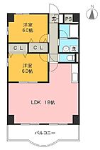 リップルガーデンII 213 ｜ 高知県高知市薊野南町（賃貸マンション2LDK・2階・68.56㎡） その2