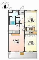 プランドール朝倉 205 ｜ 高知県高知市朝倉本町1丁目（賃貸アパート2LDK・2階・57.85㎡） その2