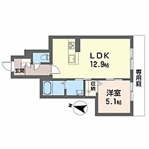 ベレオ　チェラーグII 102 ｜ 高知県高知市南金田（賃貸マンション1LDK・1階・42.04㎡） その2