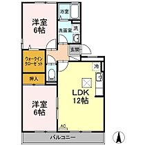 ヴィレッジ札場　A棟 105 ｜ 高知県高知市札場（賃貸アパート2LDK・1階・56.20㎡） その2