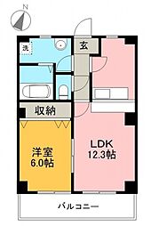 ミール 5階1LDKの間取り