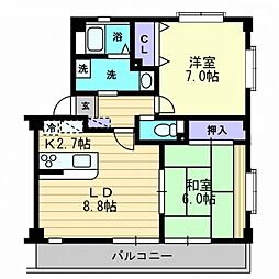 間取図画像 2LDK