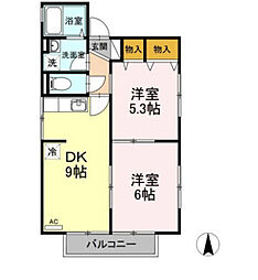 間取図画像 2LDK