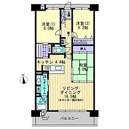 アルファステイツ御座 3LDKの間取図画像