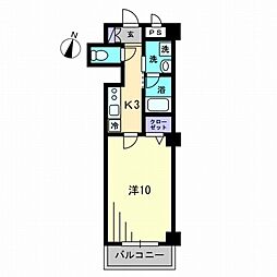 CLASS・Y 1Kの間取図画像