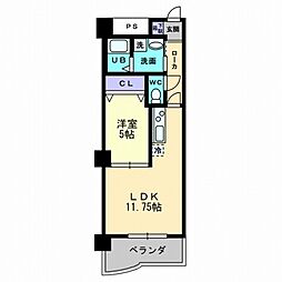 ルガーノ1 1LDKの間取図画像