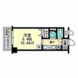 グランリーオ 1Kの間取図画像