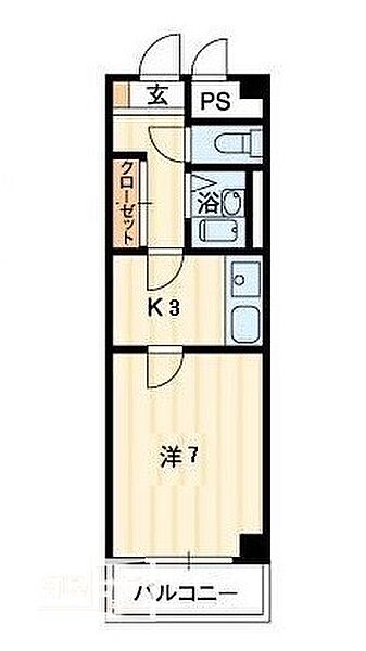 グレースタワー 603｜岡山県倉敷市二子(賃貸マンション1K・6階・27.31㎡)の写真 その2