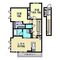 上富井シャーメゾン340 202 ｜ 岡山県倉敷市上富井（賃貸アパート2LDK・2階・70.28㎡） その2