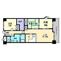 ブランシャトー 403 ｜ 岡山県倉敷市白楽町（賃貸マンション3LDK・4階・72.95㎡） その2