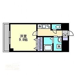 ボナール 1Kの間取図画像