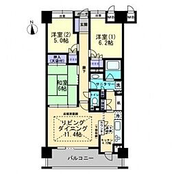 アルファステイツ木之庄 3LDKの間取図画像