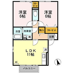 間取図画像 2LDK